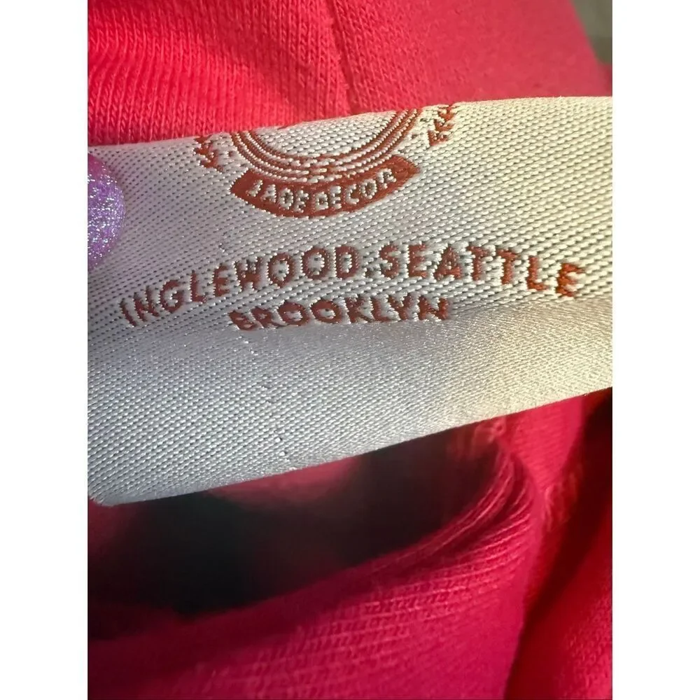 Jade Decor Girl's Casual 2 Piece Hoodie & Jogger Sweatsuit Set Pink Size 10